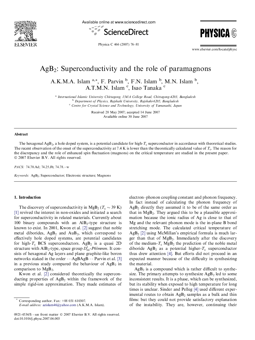 AgB2: Superconductivity and the role of paramagnons