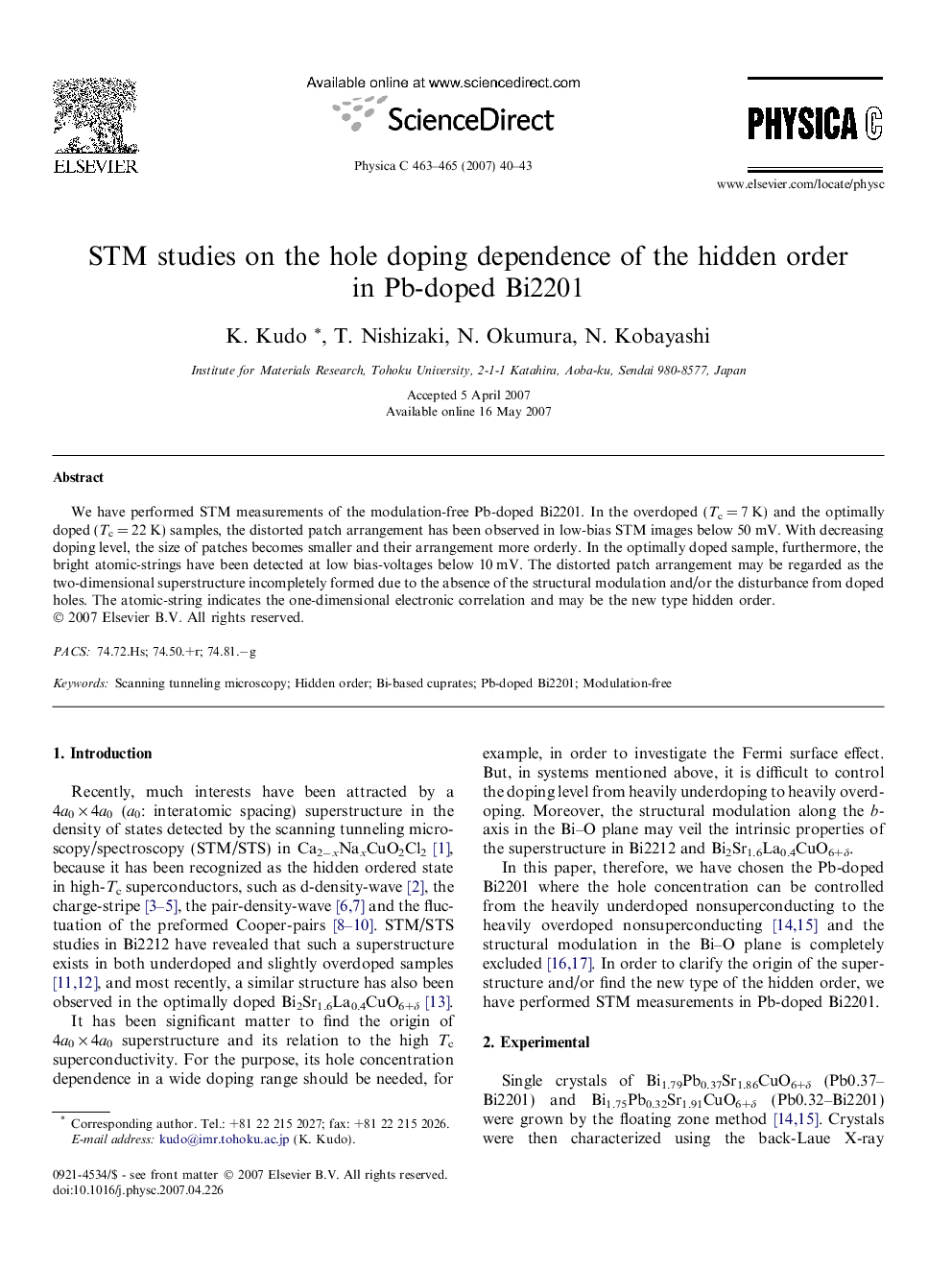 STM studies on the hole doping dependence of the hidden order in Pb-doped Bi2201