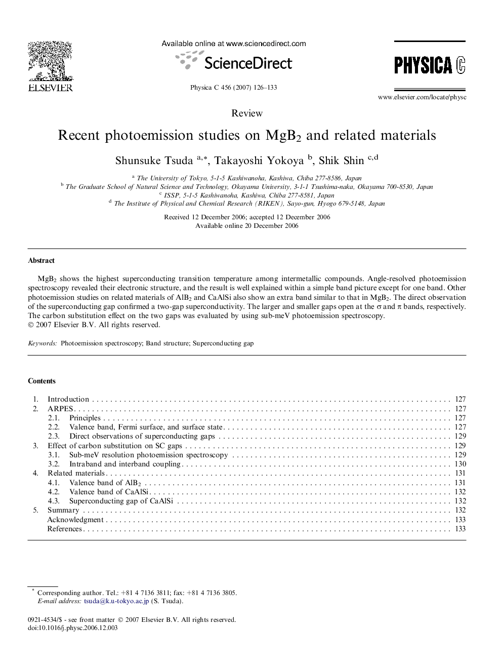 Recent photoemission studies on MgB2 and related materials