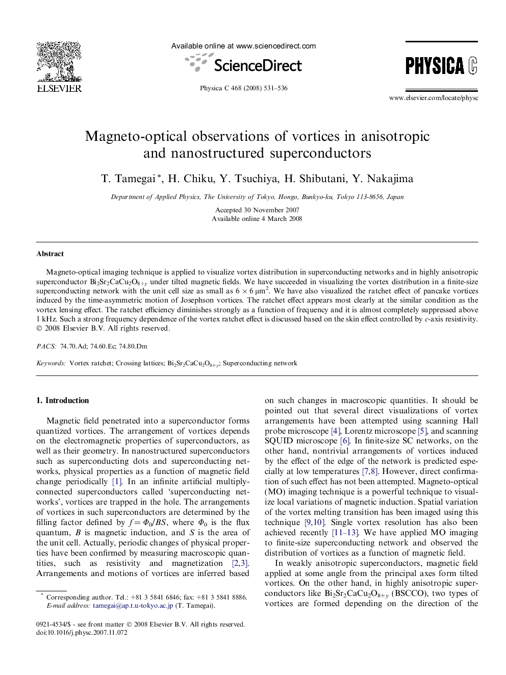 Magneto-optical observations of vortices in anisotropic and nanostructured superconductors