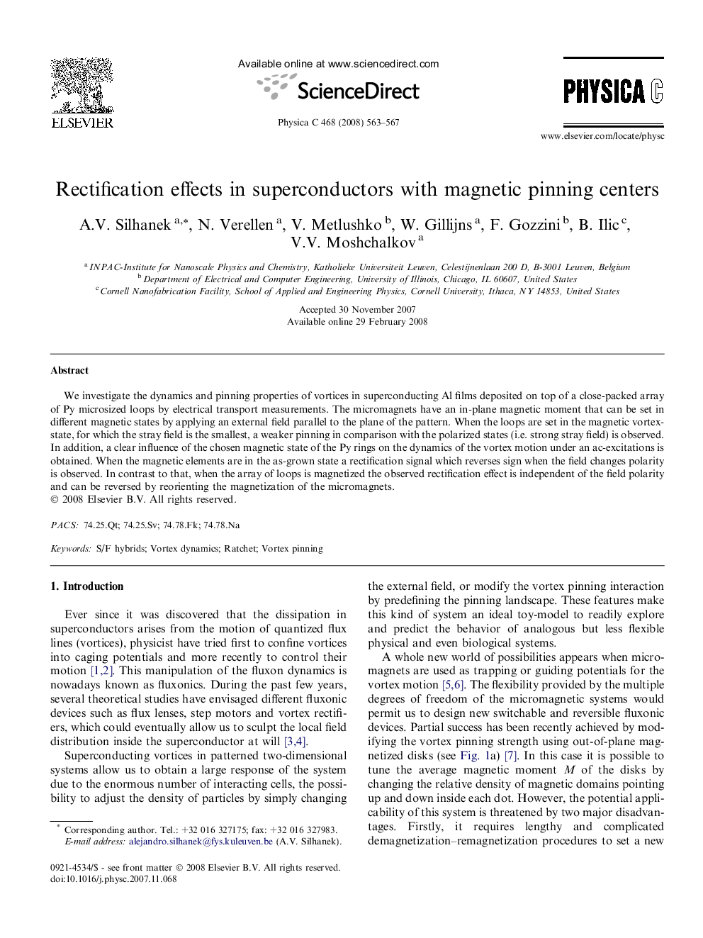 Rectification effects in superconductors with magnetic pinning centers