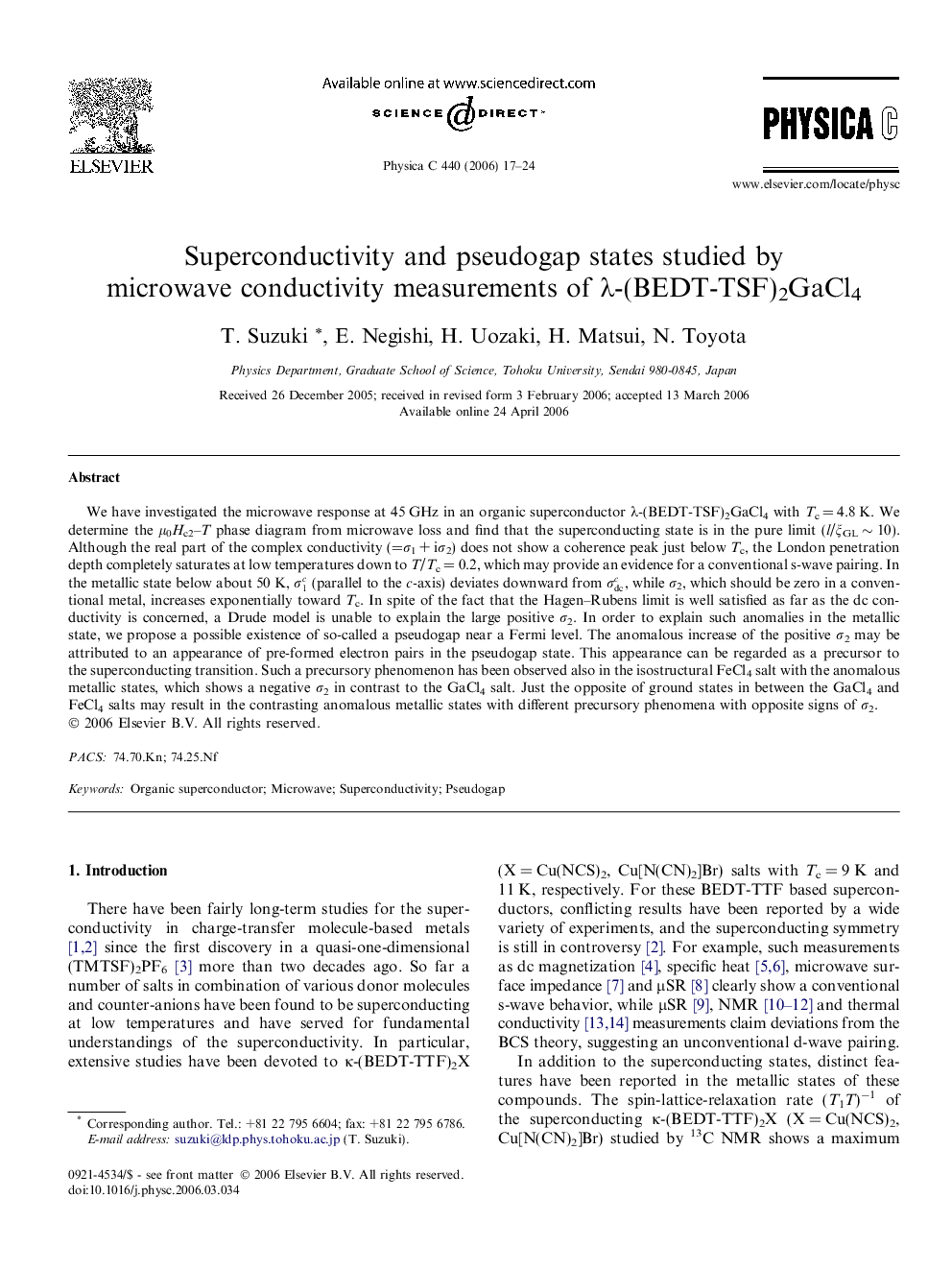 Superconductivity and pseudogap states studied by microwave conductivity measurements of λ-(BEDT-TSF)2GaCl4