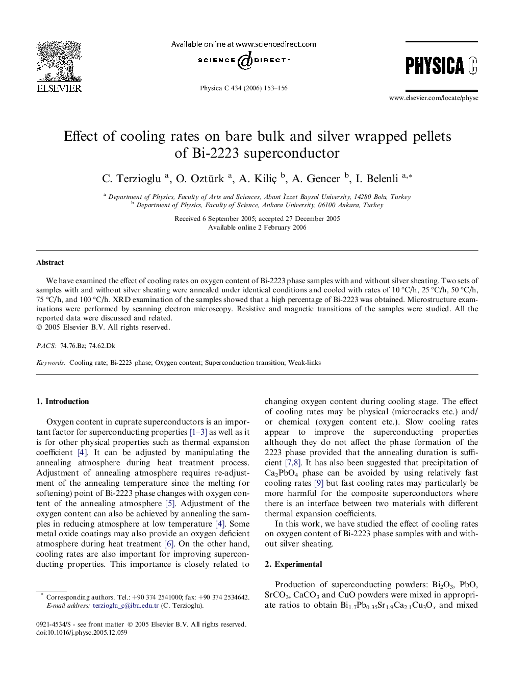 Effect of cooling rates on bare bulk and silver wrapped pellets of Bi-2223 superconductor