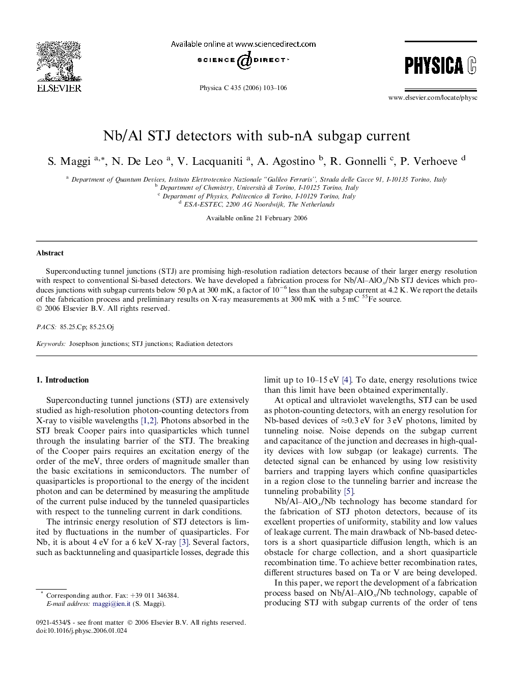 Nb/Al STJ detectors with sub-nA subgap current
