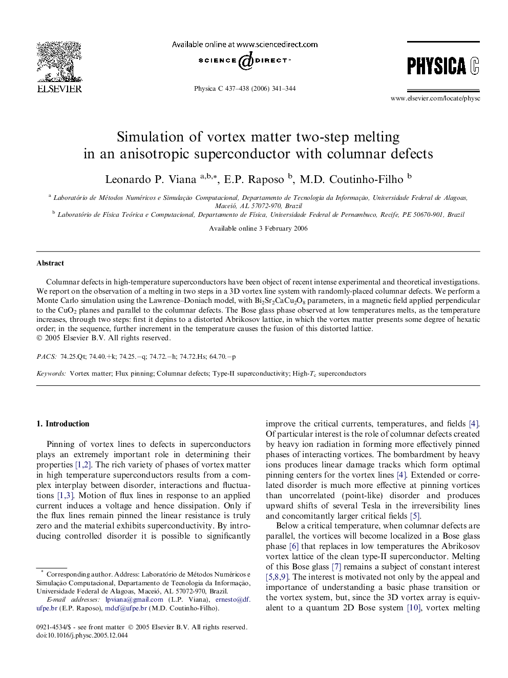 Simulation of vortex matter two-step melting in an anisotropic superconductor with columnar defects