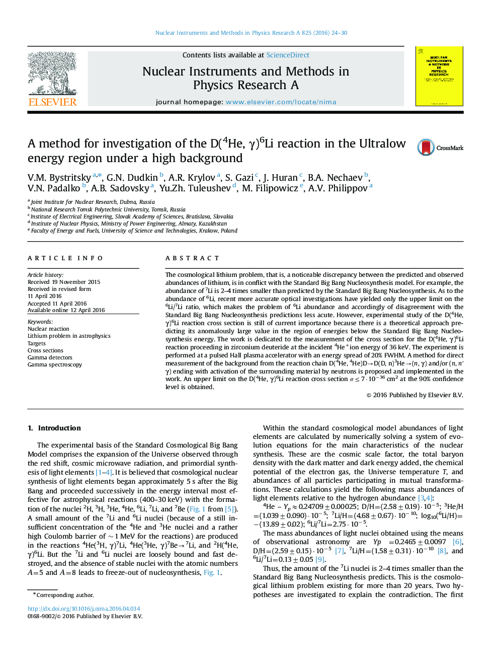 A method for investigation of the D(4He, γ)6Li reaction in the Ultralow energy region under a high background