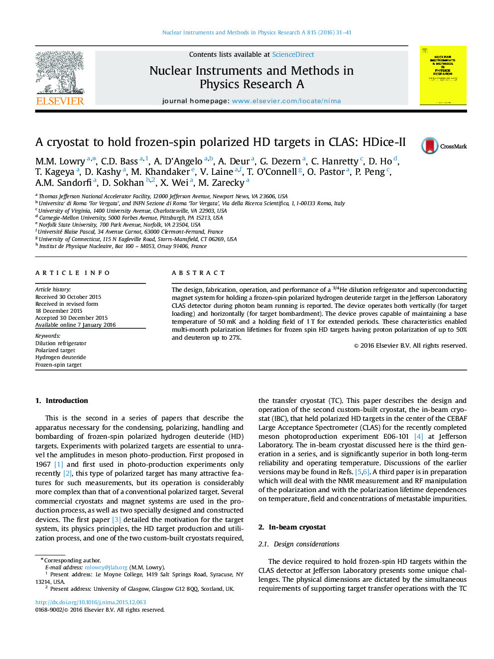 A cryostat to hold frozen-spin polarized HD targets in CLAS: HDice-II