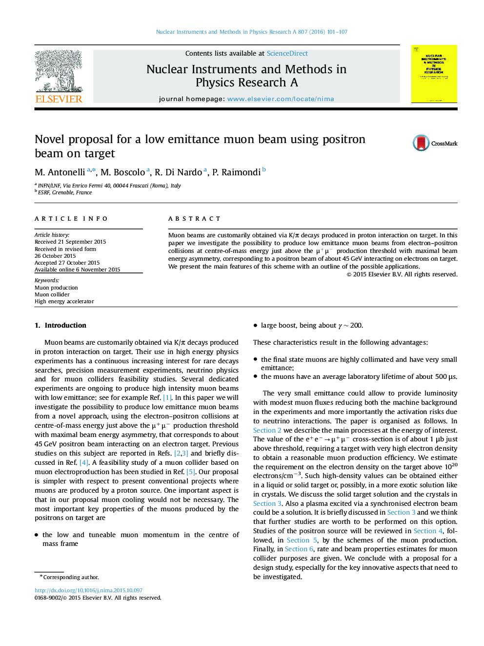 Novel proposal for a low emittance muon beam using positron beam on target