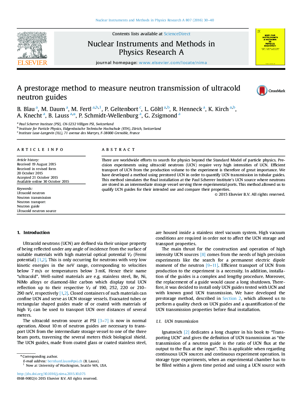 A prestorage method to measure neutron transmission of ultracold neutron guides