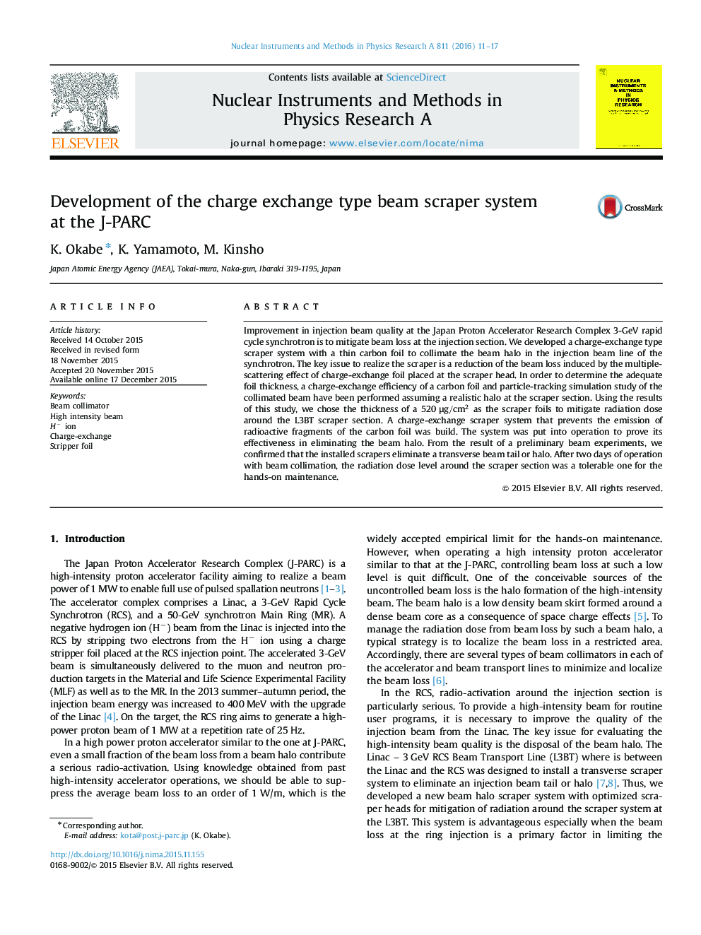 Development of the charge exchange type beam scraper system at the J-PARC