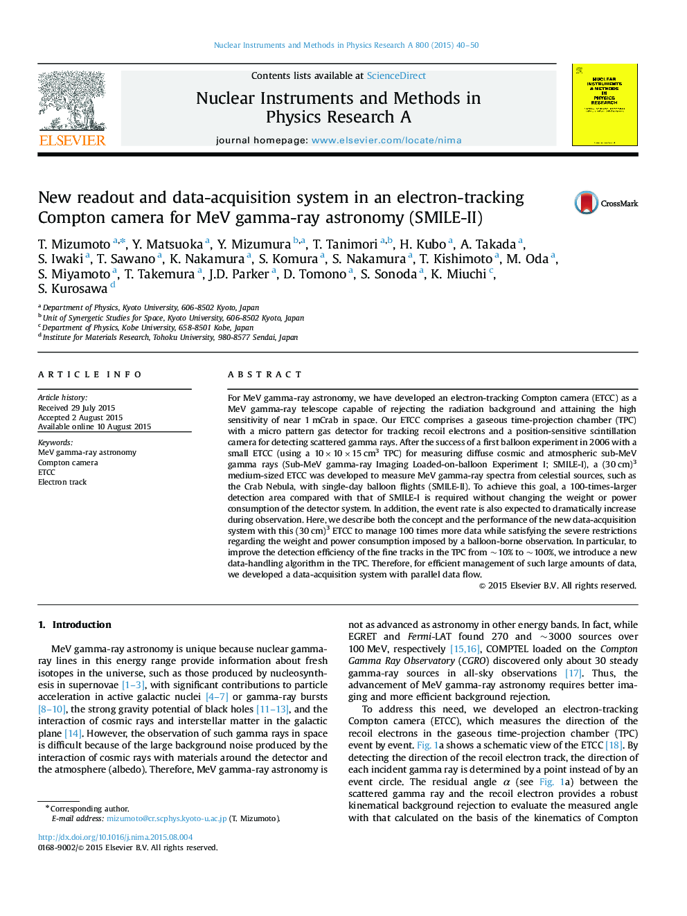 New readout and data-acquisition system in an electron-tracking Compton camera for MeV gamma-ray astronomy (SMILE-II)