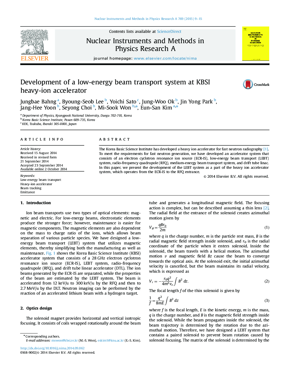 Development of a low-energy beam transport system at KBSI heavy-ion accelerator