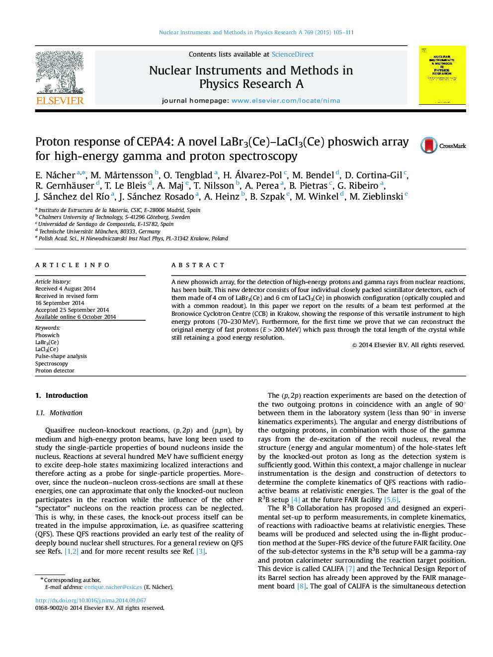 Proton response of CEPA4: A novel LaBr3(Ce)–LaCl3(Ce) phoswich array for high-energy gamma and proton spectroscopy