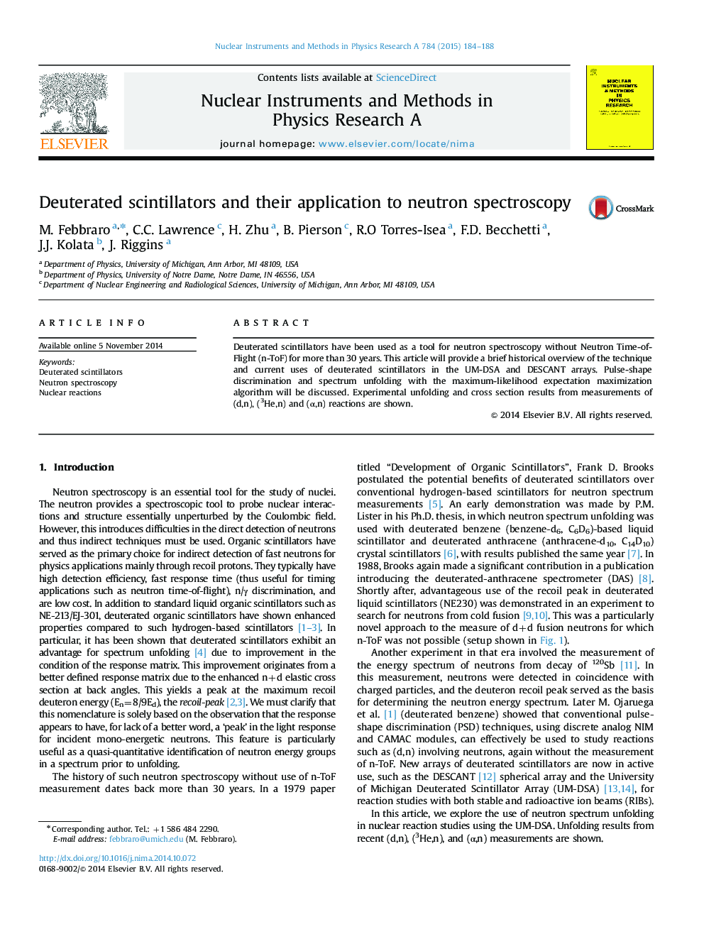 Deuterated scintillators and their application to neutron spectroscopy