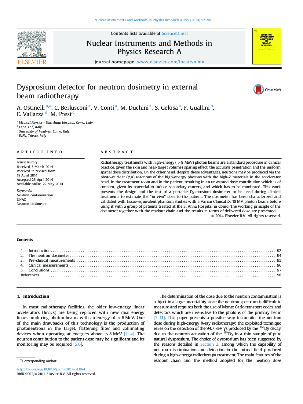 Dysprosium detector for neutron dosimetry in external beam radiotherapy