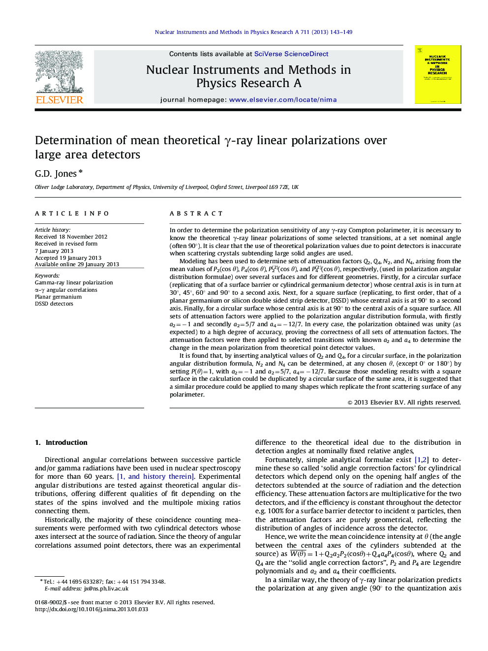 Determination of mean theoretical γ-ray linear polarizations over large area detectors