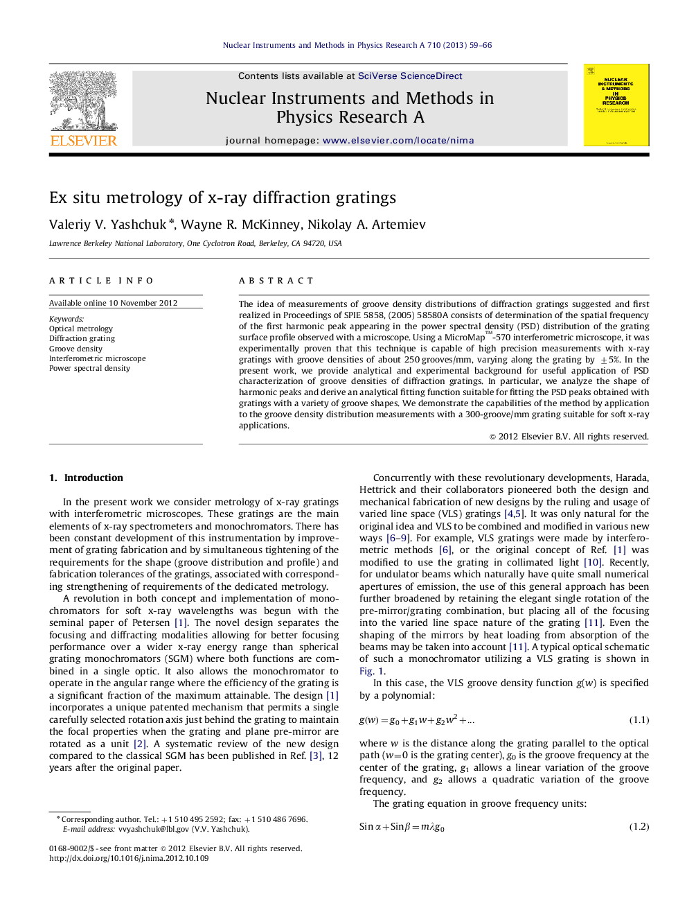 Ex situ metrology of x-ray diffraction gratings