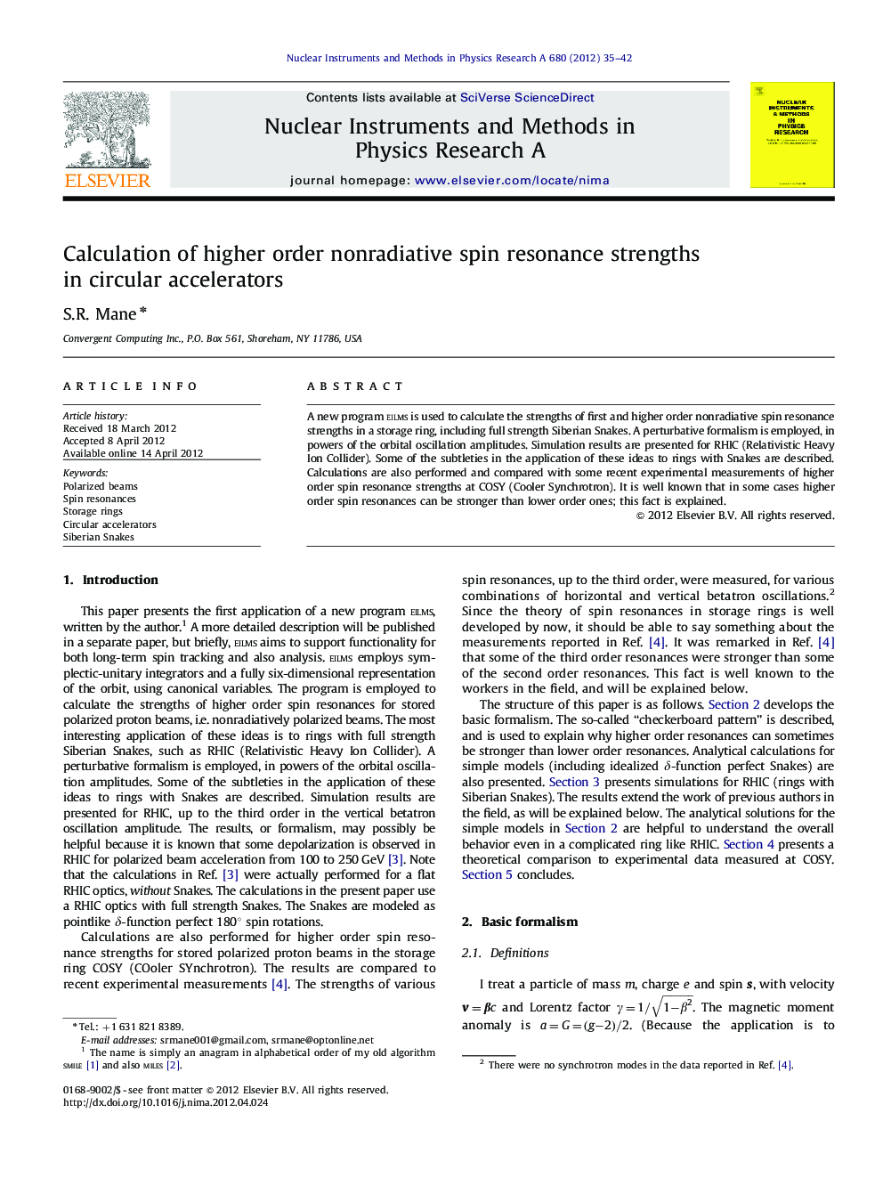 Calculation of higher order nonradiative spin resonance strengths in circular accelerators