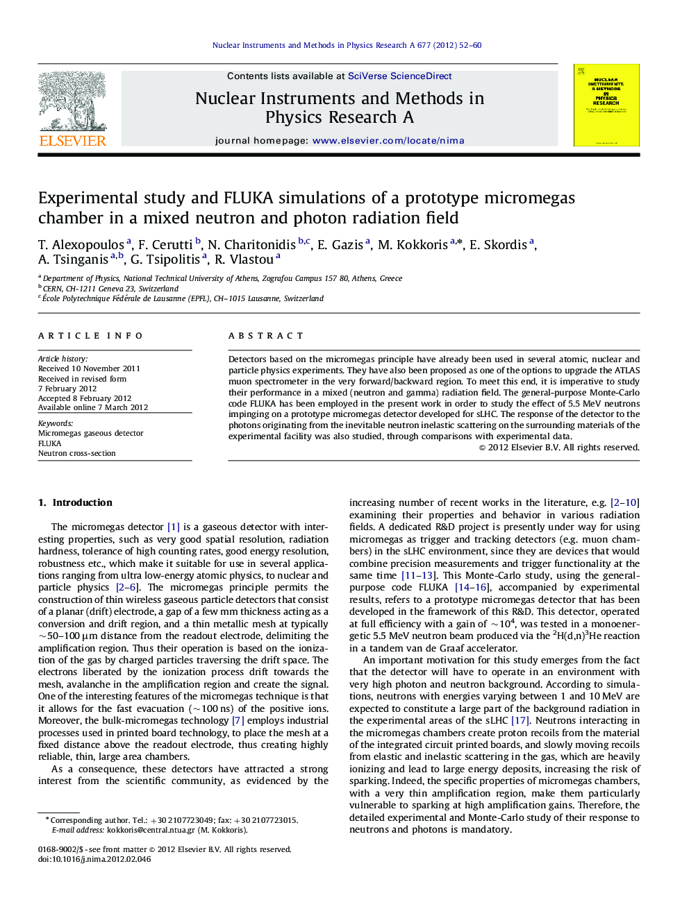 Experimental study and FLUKA simulations of a prototype micromegas chamber in a mixed neutron and photon radiation field