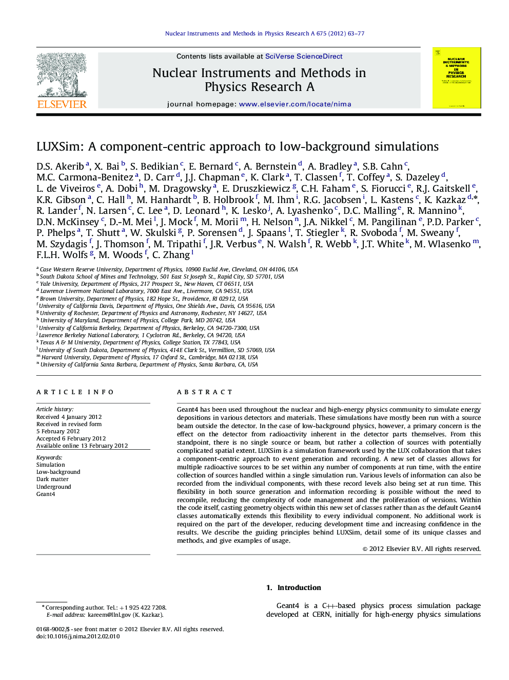 LUXSim: A component-centric approach to low-background simulations