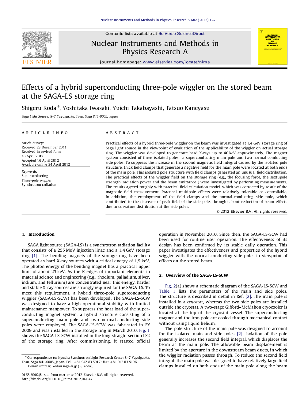 Effects of a hybrid superconducting three-pole wiggler on the stored beam at the SAGA-LS storage ring