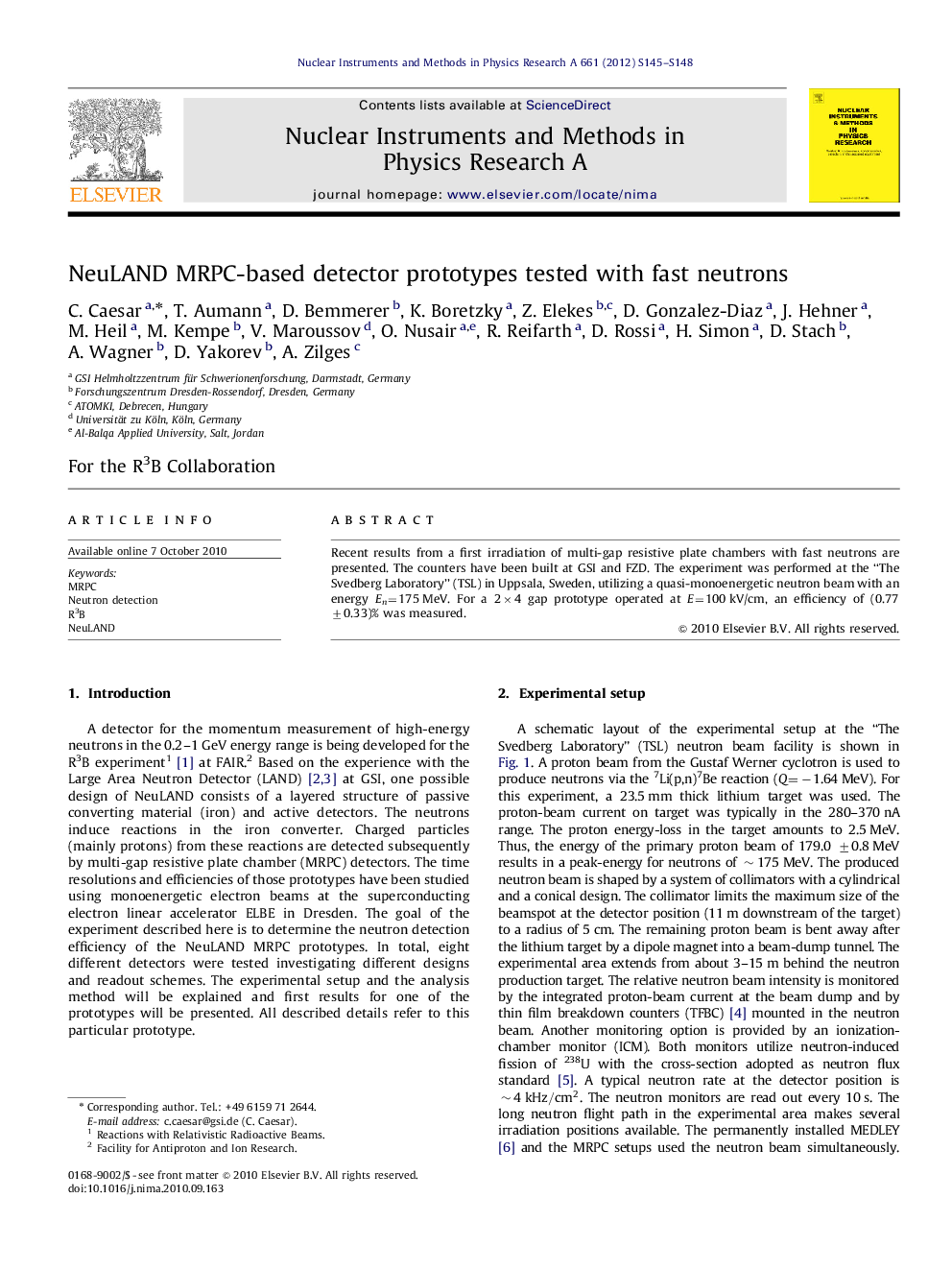 NeuLAND MRPC-based detector prototypes tested with fast neutrons