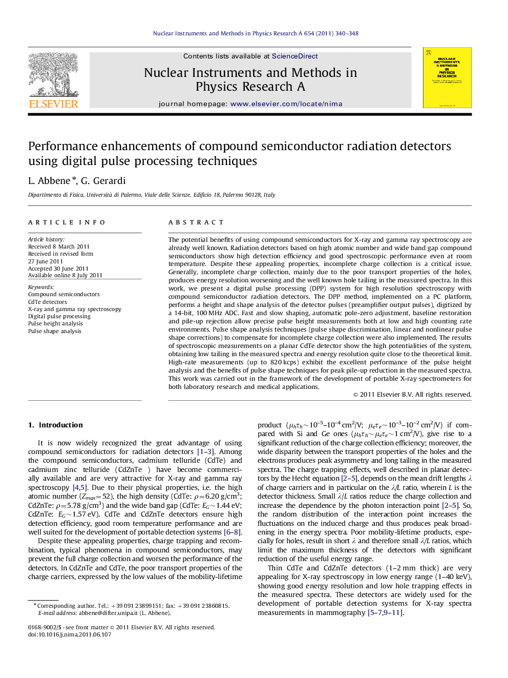 Performance enhancements of compound semiconductor radiation detectors using digital pulse processing techniques