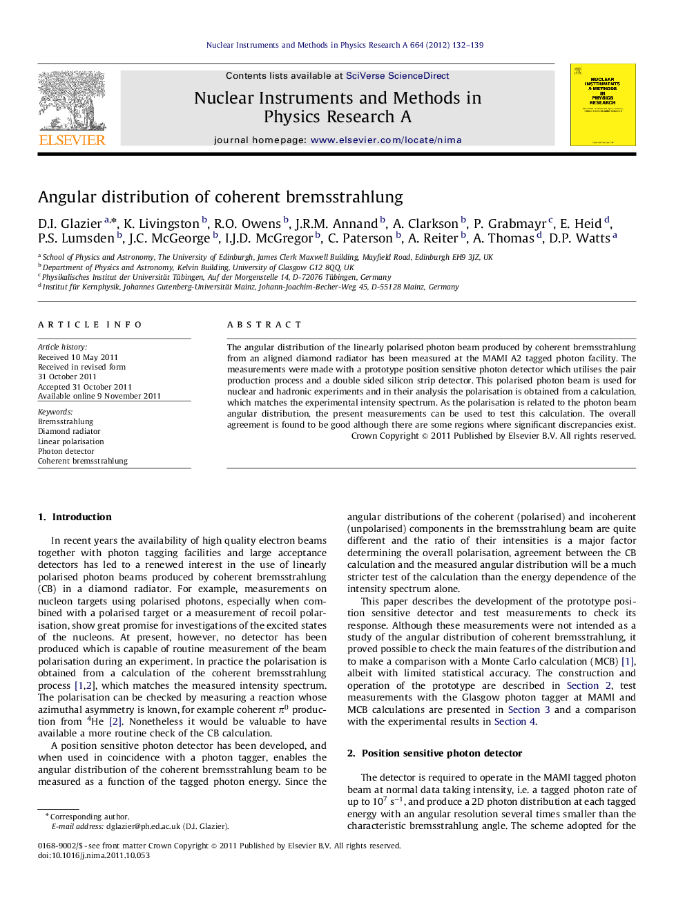 Angular distribution of coherent bremsstrahlung