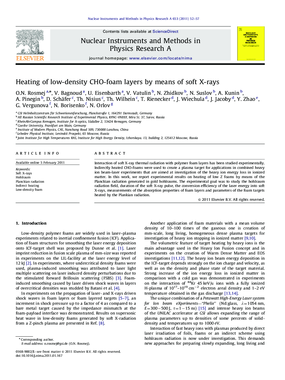 Heating of low-density CHO-foam layers by means of soft X-rays