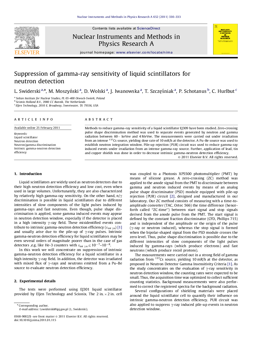 Suppression of gamma-ray sensitivity of liquid scintillators for neutron detection