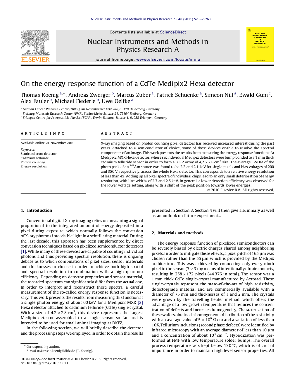 On the energy response function of a CdTe Medipix2 Hexa detector