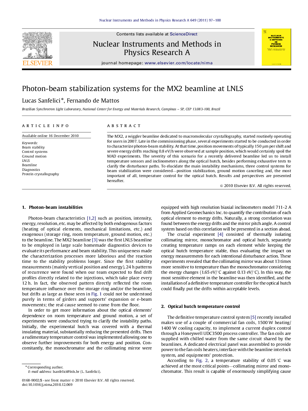 Photon-beam stabilization systems for the MX2 beamline at LNLS