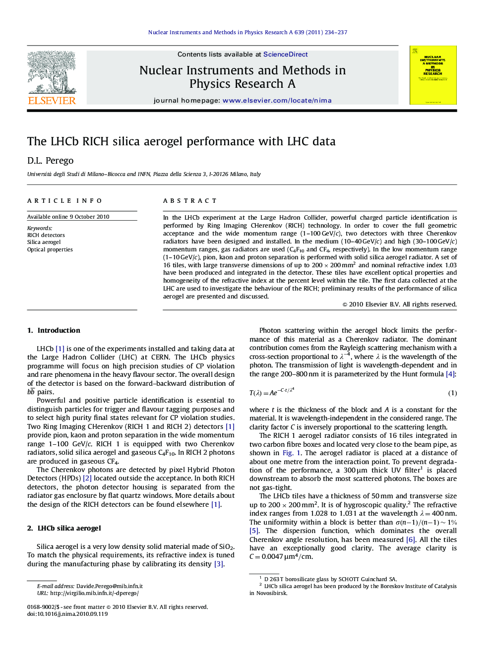 The LHCb RICH silica aerogel performance with LHC data