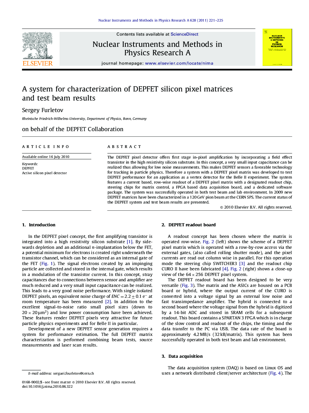 A system for characterization of DEPFET silicon pixel matrices and test beam results