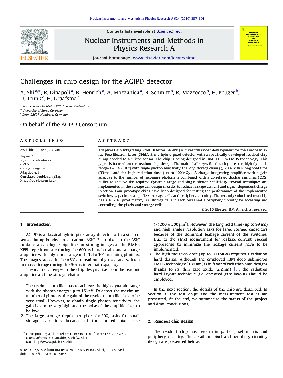 Challenges in chip design for the AGIPD detector