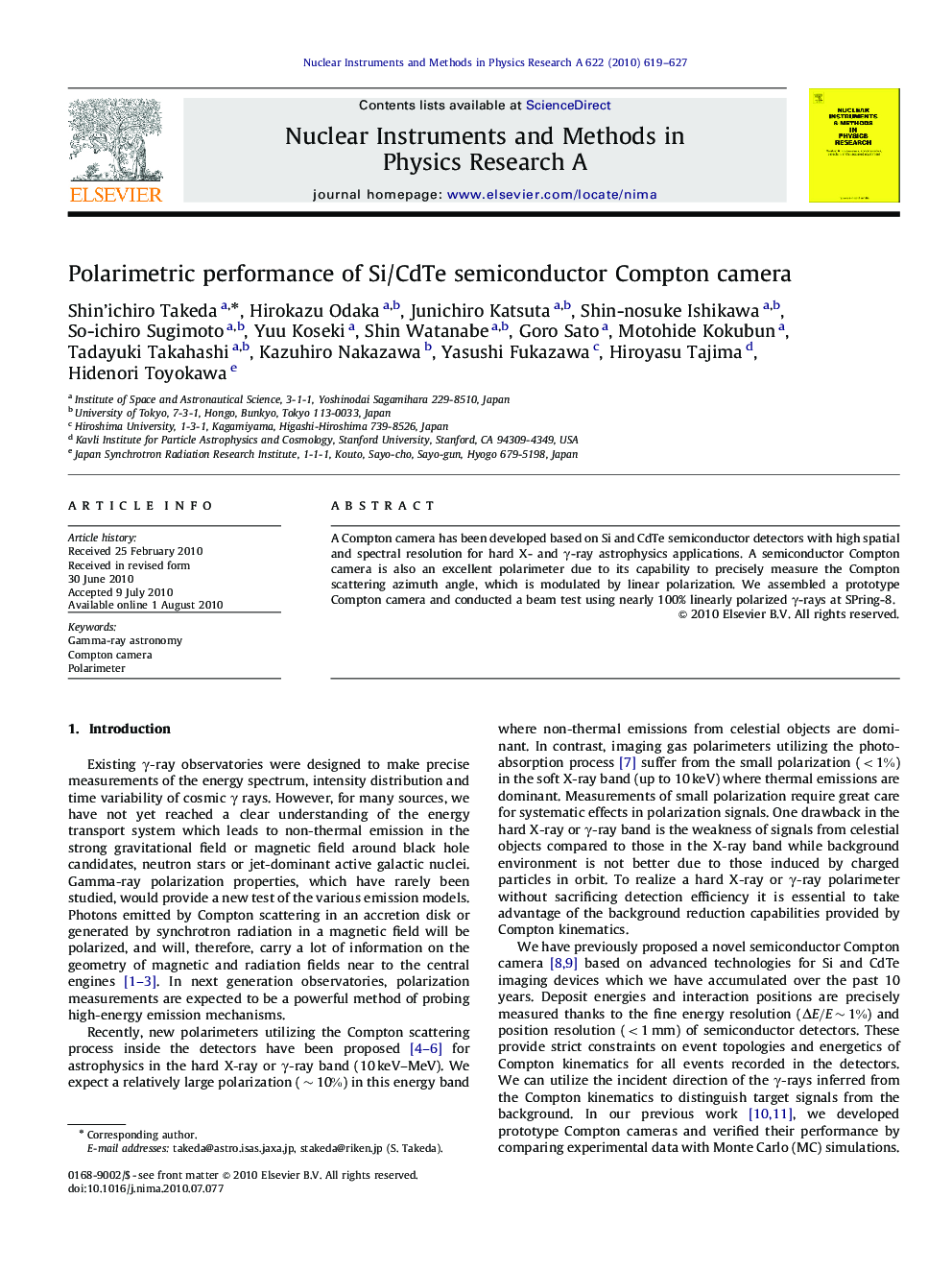 Polarimetric performance of Si/CdTe semiconductor Compton camera