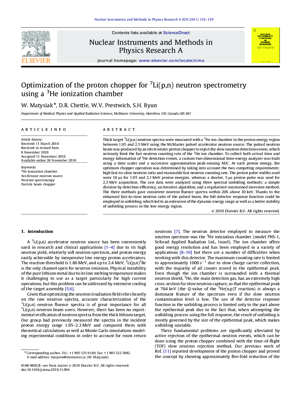 Optimization of the proton chopper for 7Li(p,n) neutron spectrometry using a 3He ionization chamber