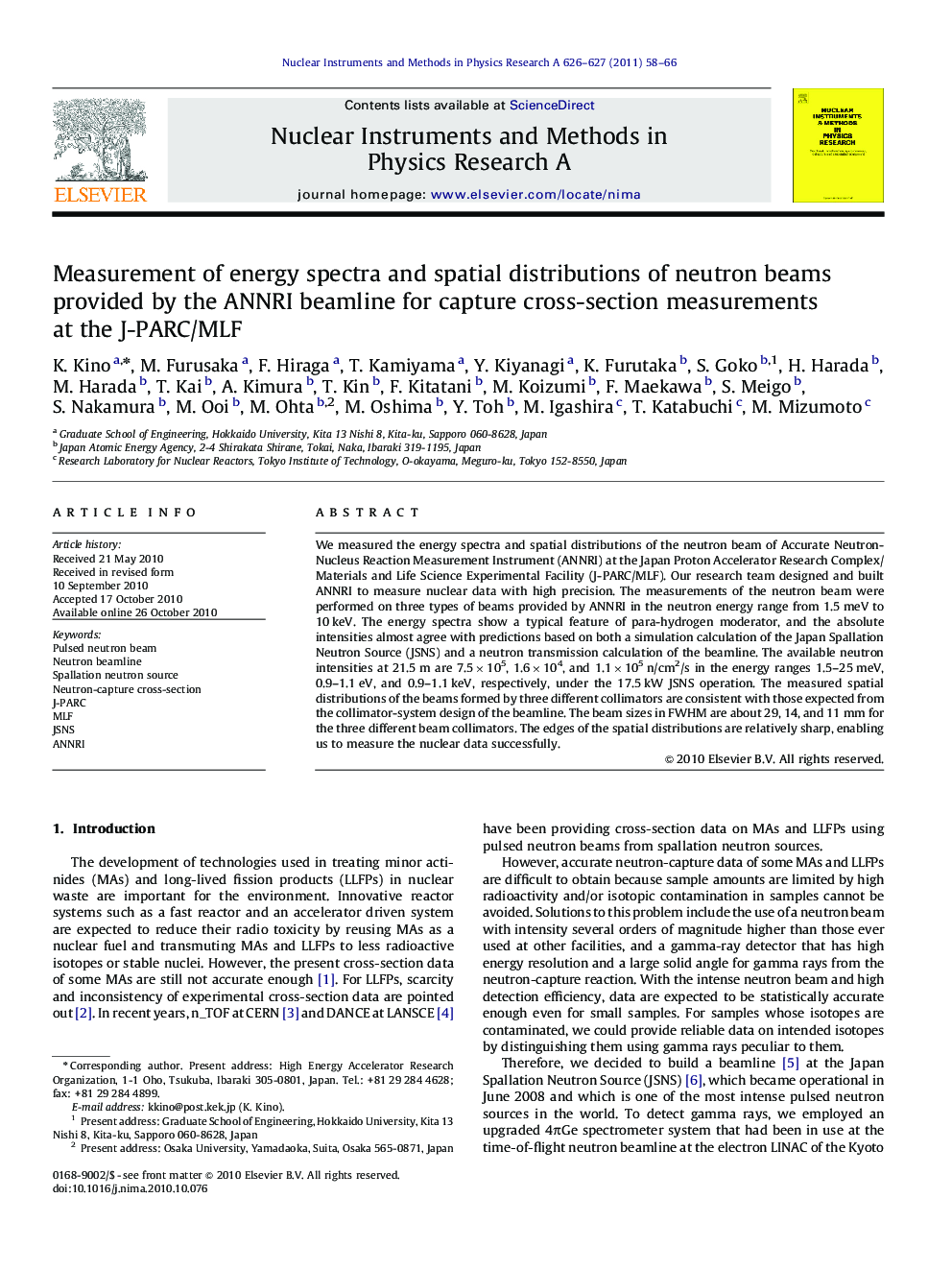 Measurement of energy spectra and spatial distributions of neutron beams provided by the ANNRI beamline for capture cross-section measurements at the J-PARC/MLF