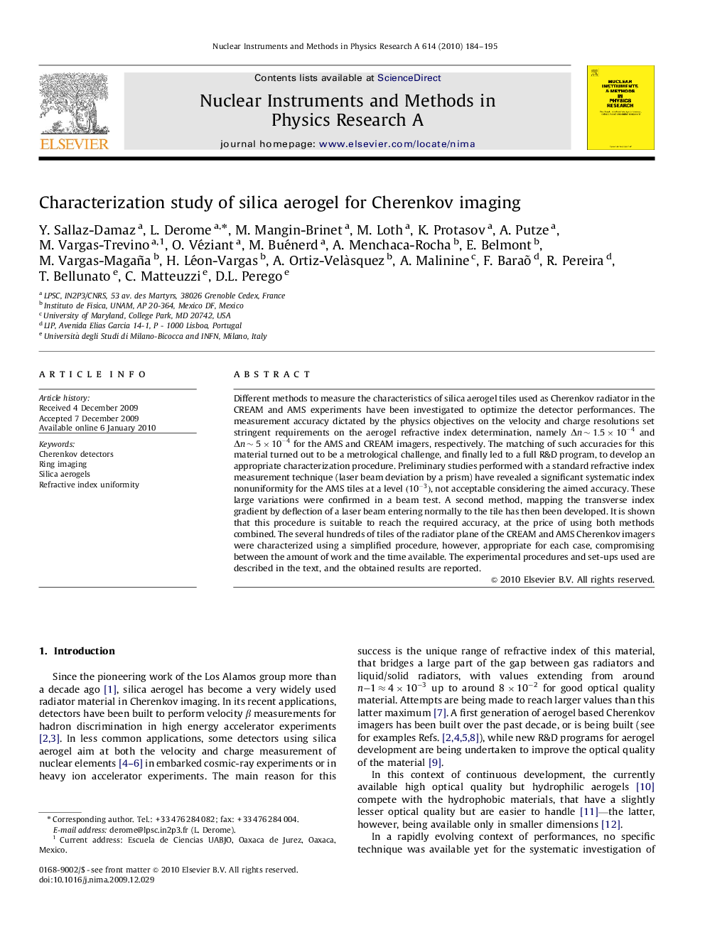 Characterization study of silica aerogel for Cherenkov imaging