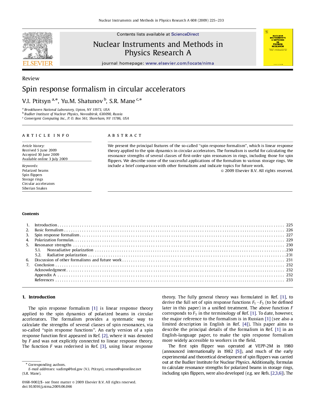 Spin response formalism in circular accelerators