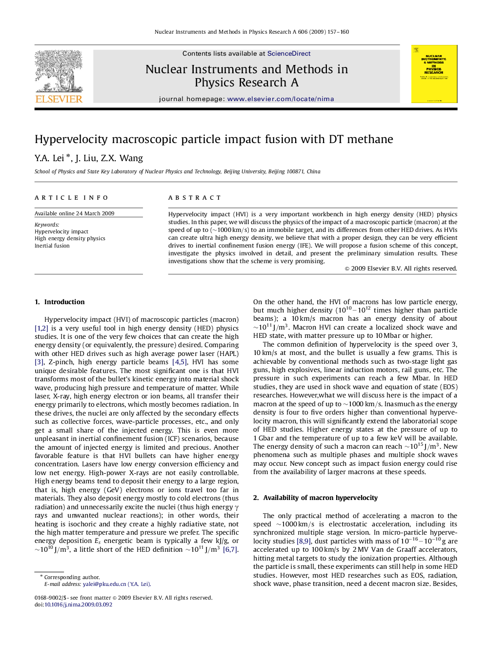 Hypervelocity macroscopic particle impact fusion with DT methane