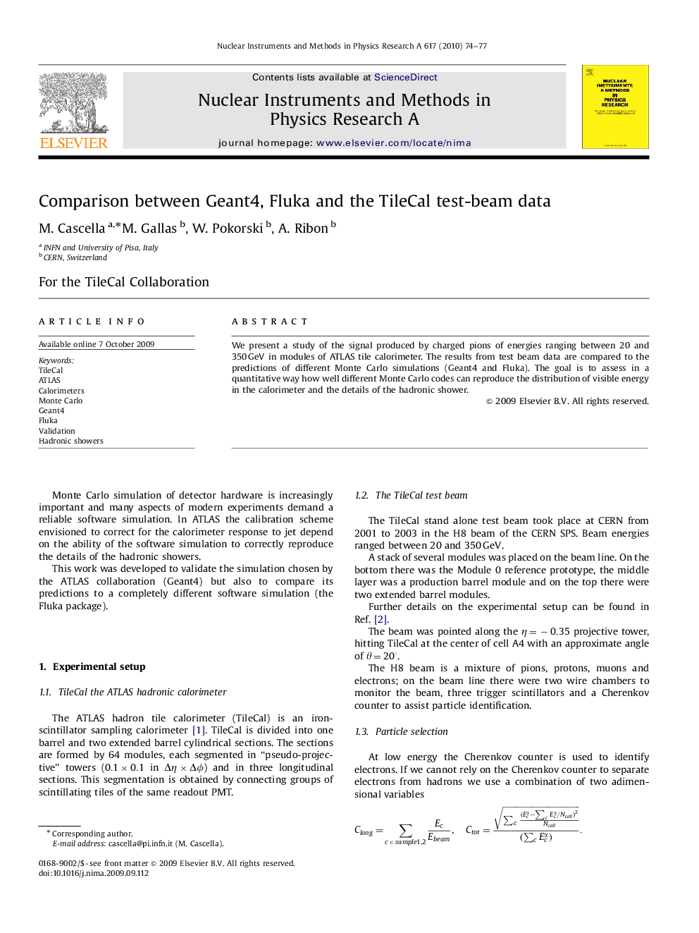 Comparison between Geant4, Fluka and the TileCal test-beam data