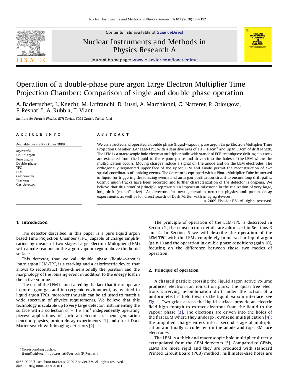 Operation of a double-phase pure argon Large Electron Multiplier Time Projection Chamber: Comparison of single and double phase operation