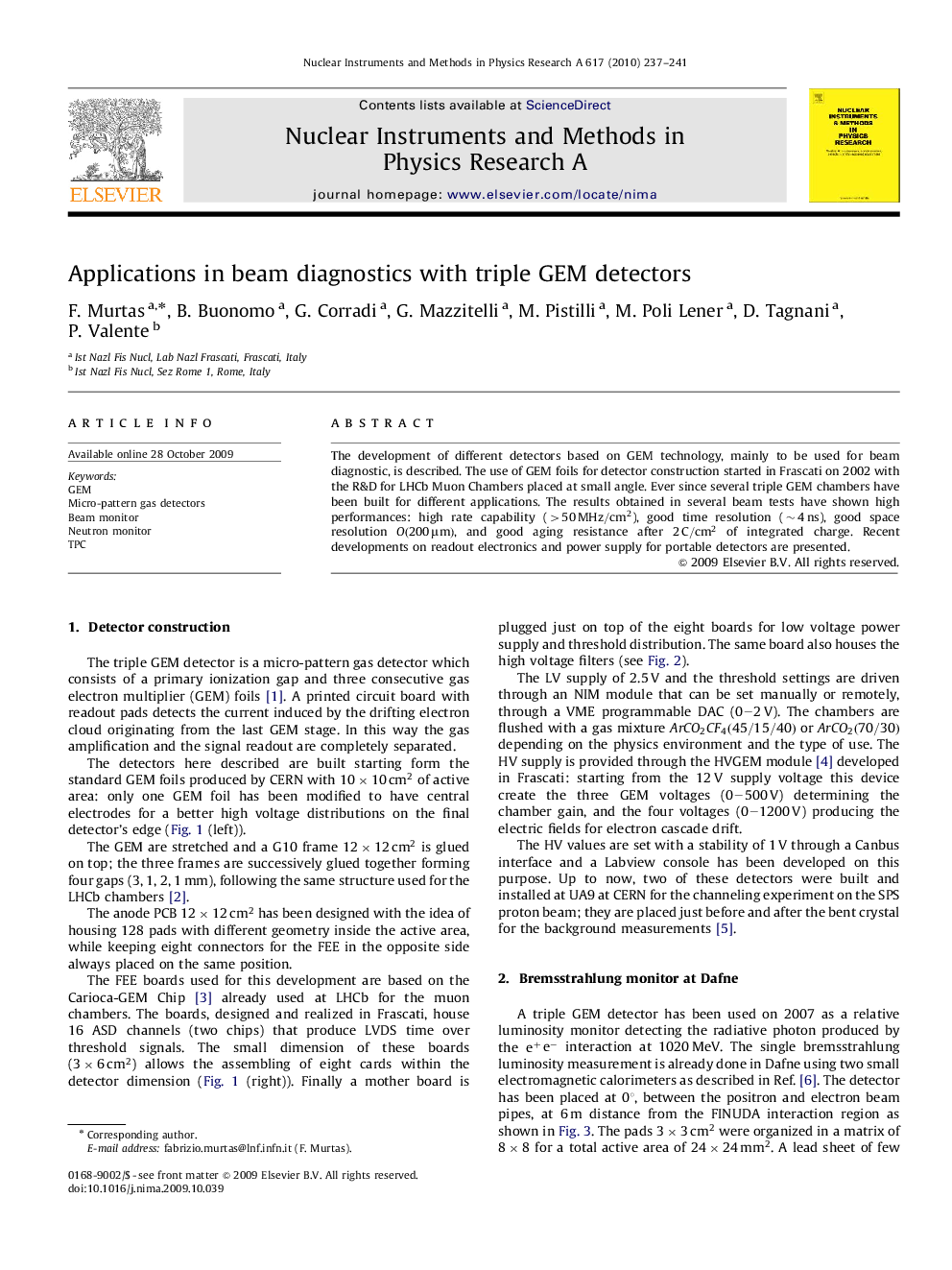 Applications in beam diagnostics with triple GEM detectors