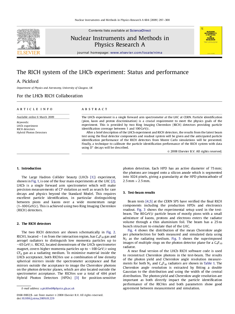 The RICH system of the LHCb experiment: Status and performance