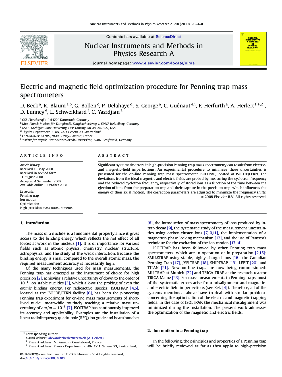 Electric and magnetic field optimization procedure for Penning trap mass spectrometers