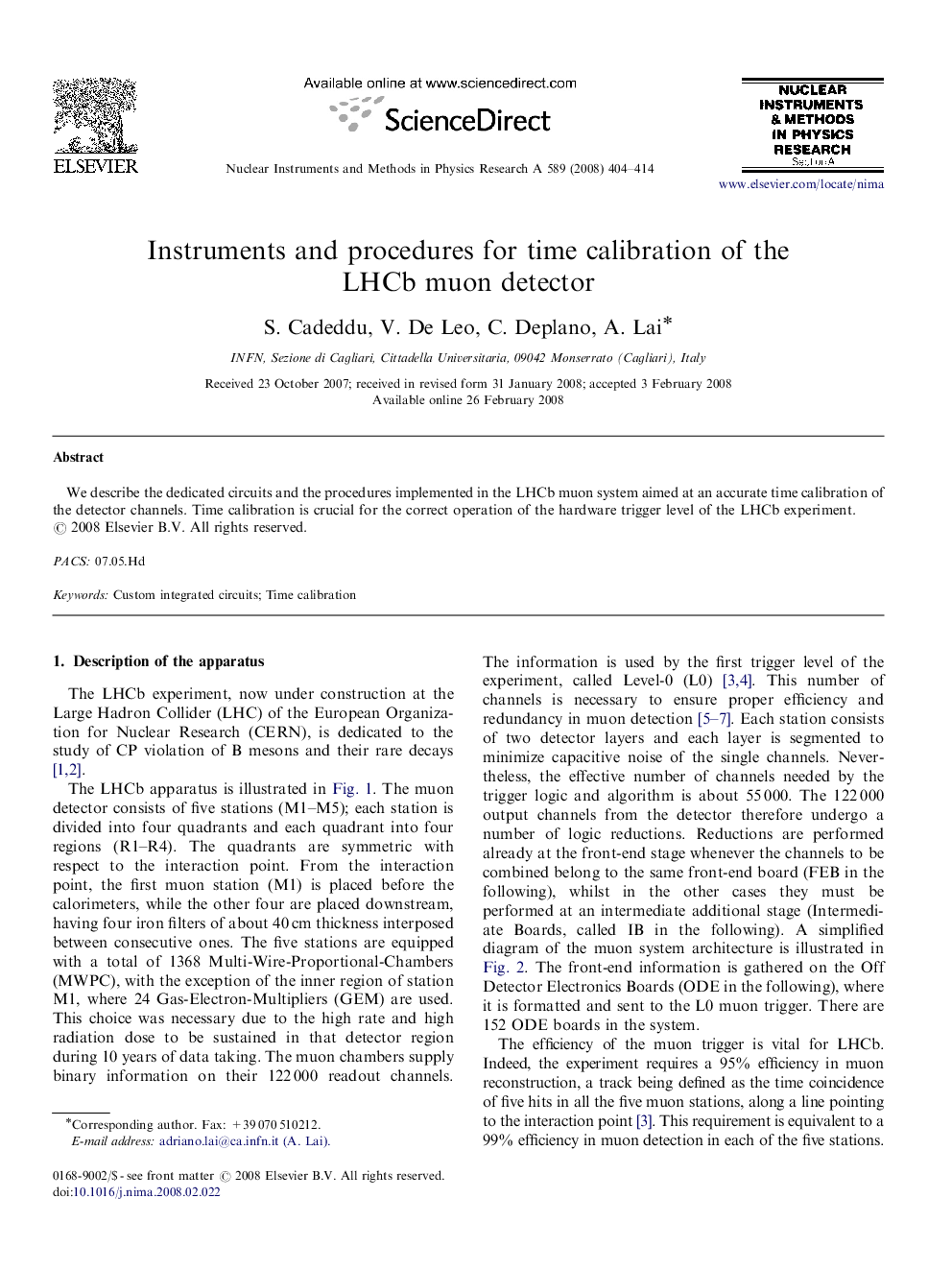 Instruments and procedures for time calibration of the LHCb muon detector