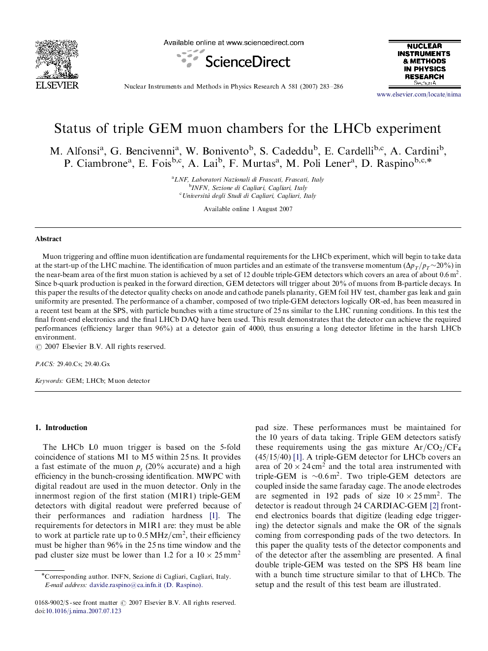 Status of triple GEM muon chambers for the LHCb experiment