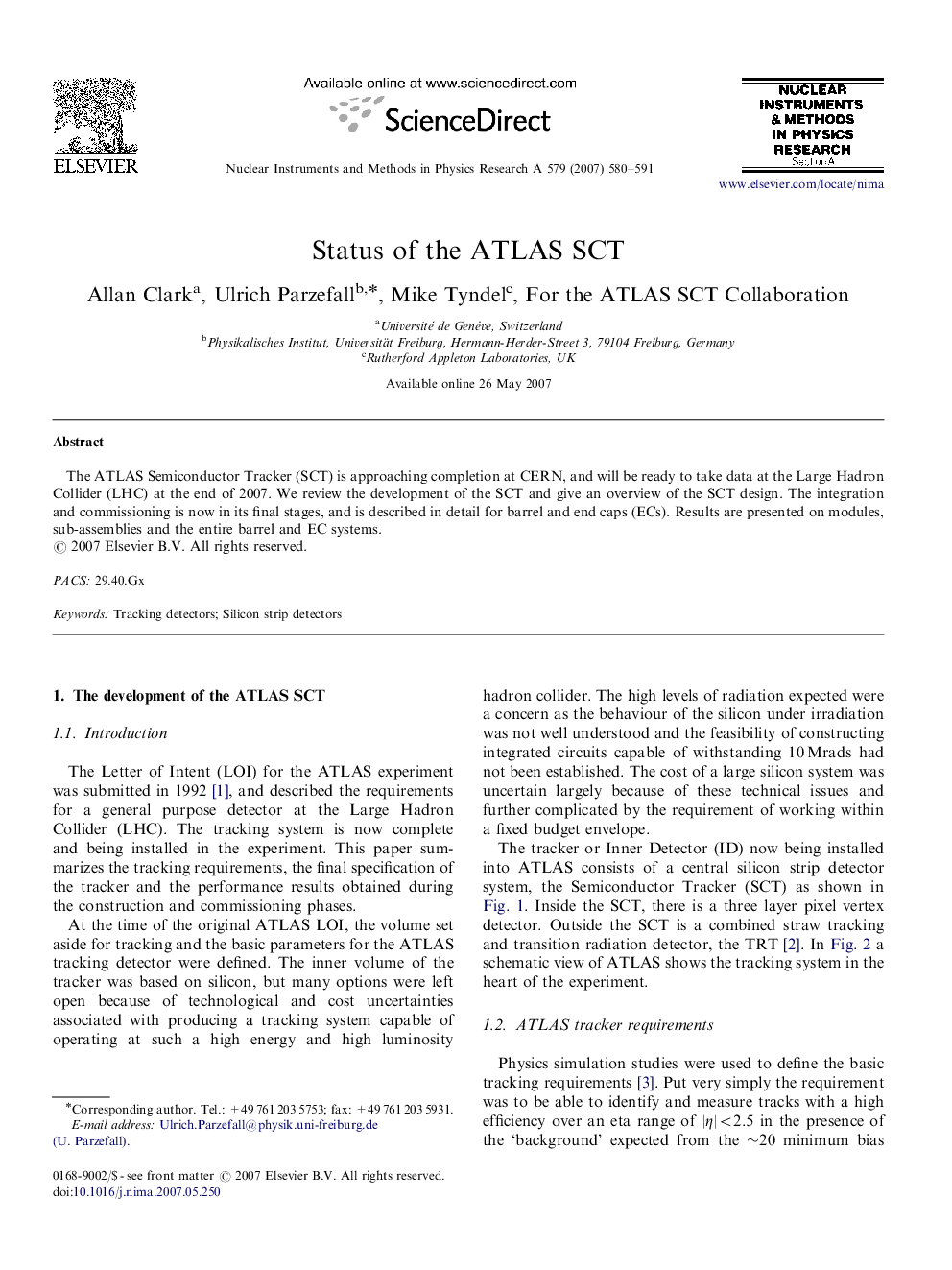 Status of the ATLAS SCT