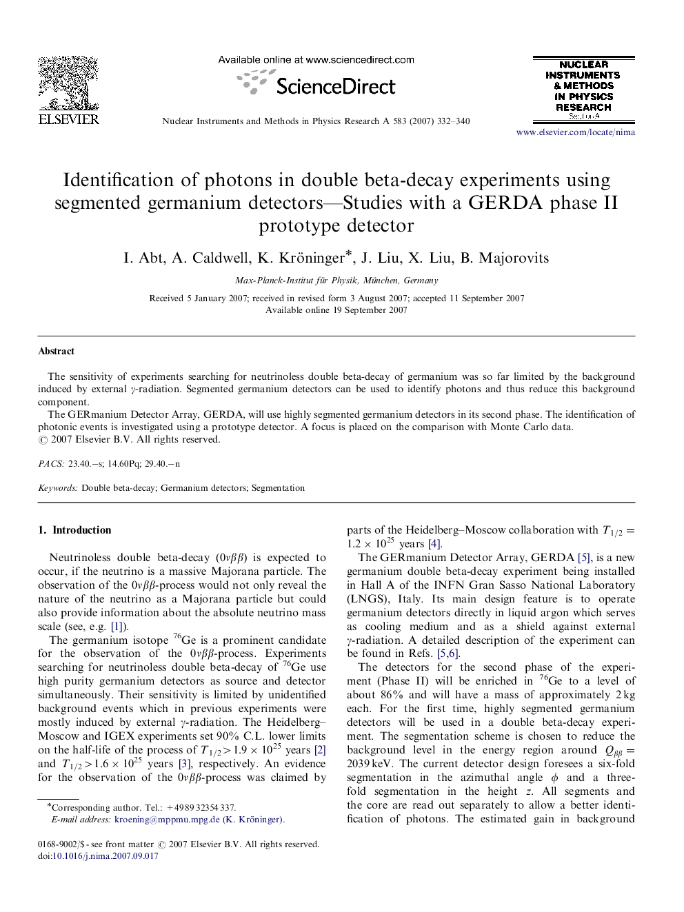 Identification of photons in double beta-decay experiments using segmented germanium detectors—Studies with a GERDA phase II prototype detector